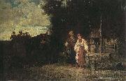 jozef brandt Farewell oil painting